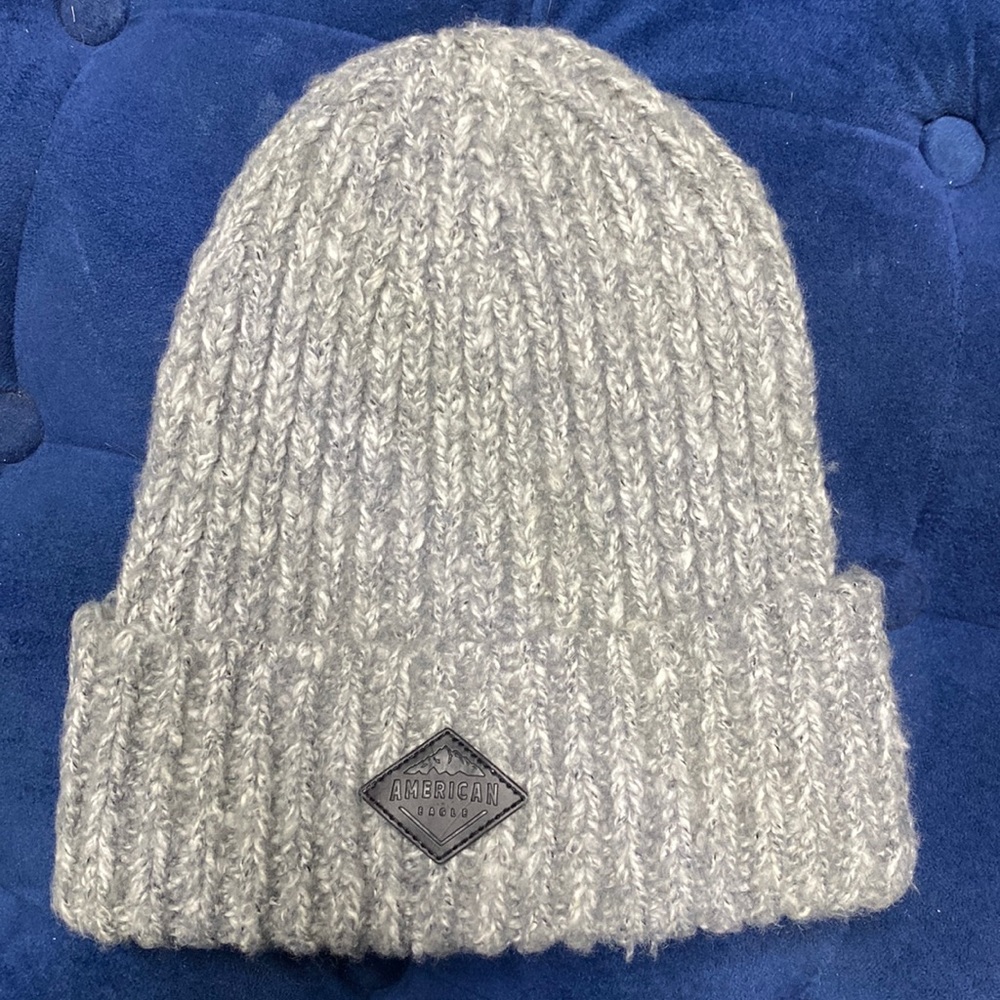 American eagle gray beanie hat unisex